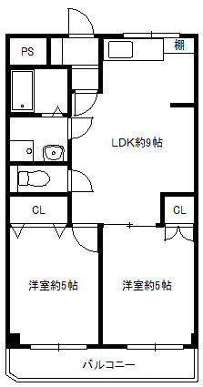 水尾ちとせハイツ間取り図
